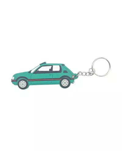 Peugeot 205 GTI Green Keychain
