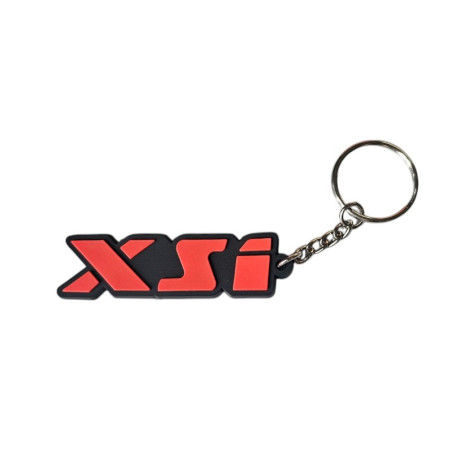 XSI key ring for Peugeot 106 XSI black and red