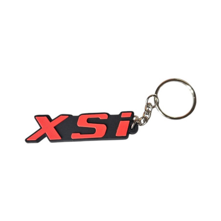 XSI key ring in black and red for Peugeot 306 XSI