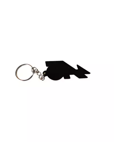 Porte clé A5 noir et rouge pour Renault 5 Alpine en pvc