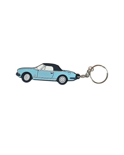 Blauwe Peugeot 504 Cabriolet sleutelhanger