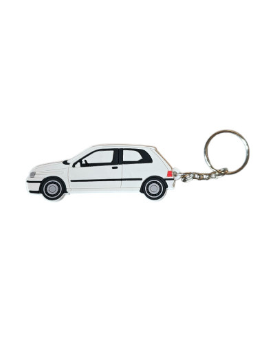 Renault Clio 16S / 16V key ring white