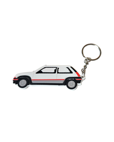 Porte clé Renault Super 5 GT Turbo phase 1 blanche