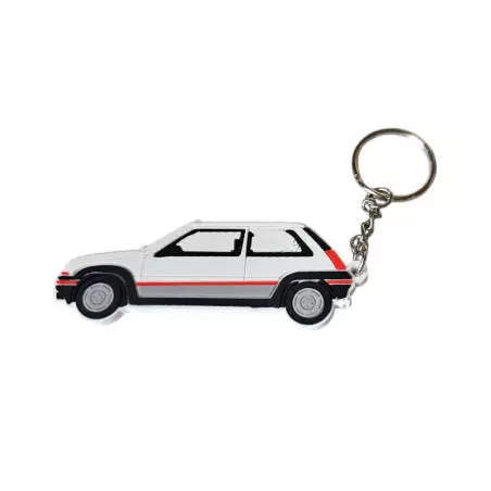 ルノー スーパー 5 GT ターボ フェーズ 1 キーホルダー ホワイト