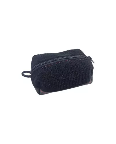 Portamonete in tessuto a costine nere per Peugeot 205 Rallye / 106
