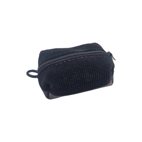 Black Ribbed Fabric Coin Purse for Peugeot 205 Rallye / 106 / 309