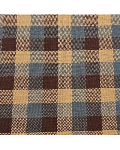 Beige Plaid Fabric for Renault 4L