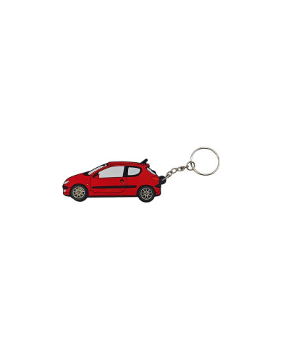 Peugeot 206 S16 red keychain