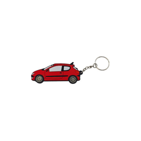 Llavero Peugeot 206 S16 rojo