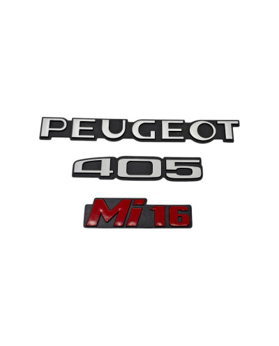 Logo's Peugeot 405 MI16 rood voor fase 2