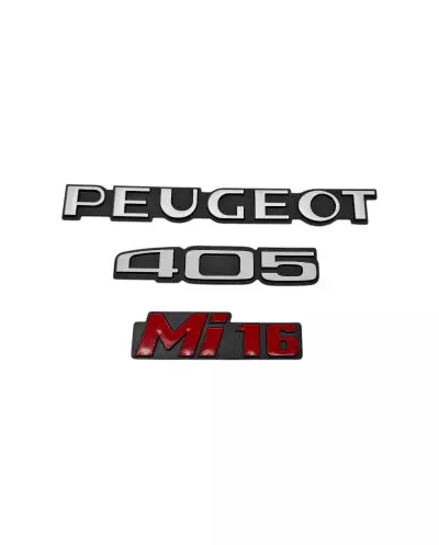 Peugeot 405 MI16 rote Logos für Phase 2