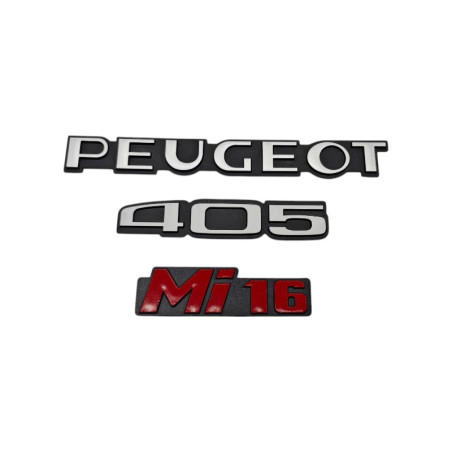 Peugeot 405 MI16 red logos for phase 2