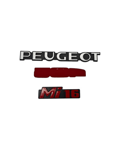 Logos Peugeot 405 MI16 rouge