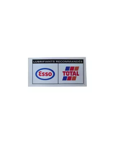 Stickers esso total  pour Peugeot 205 309 405