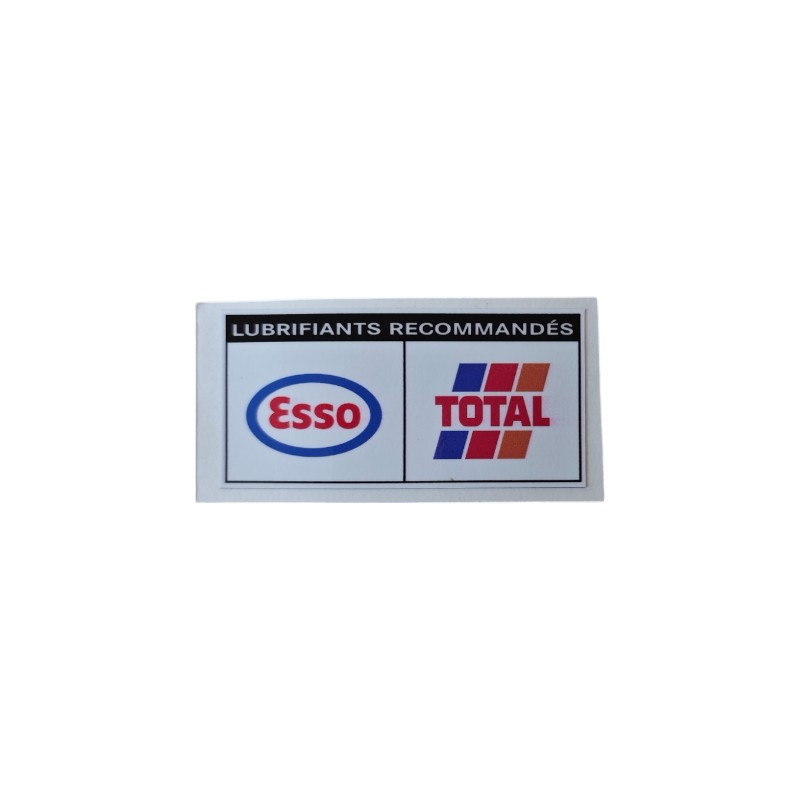 Stickers esso total  pour Peugeot 205 309 405