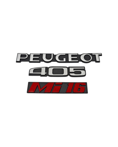 Logos Peugeot 405 MI16 Rouge pour coffre 405 Phase 1