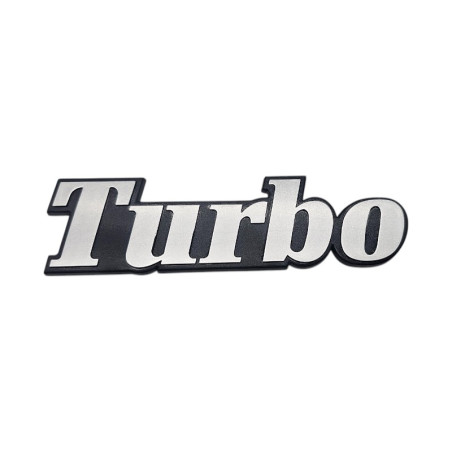 Grey TURBO Trunk Logo for Renault 5 Alpine Turbo / R9 / R11 / R18