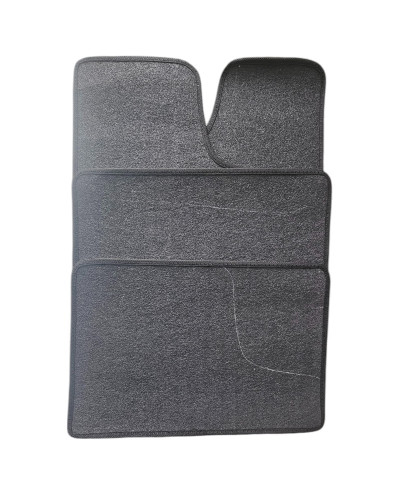 Protection intérieure Renault 21 2L Turbo – Set de 4 Tapis en velours noir avec bordure en simili.