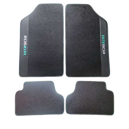 Set of 4 floor mats for Peugeot 205 GTI