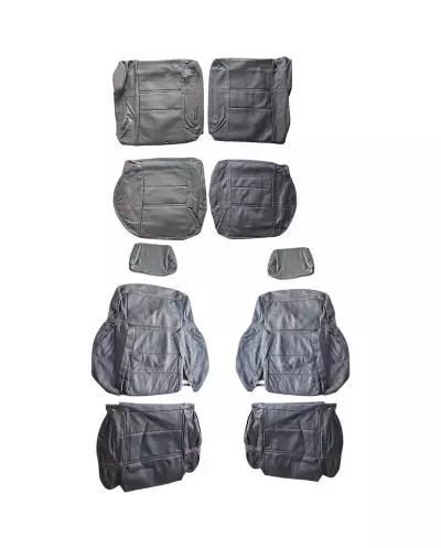Full Leather Seat Upholstery All Leather Anthracite for Peugeot 205 GTI, high quality French manufacture.