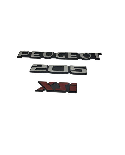 Logo Peugeot 205 XSI.