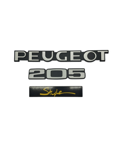 Logo Peugeot 205 Style Jaune