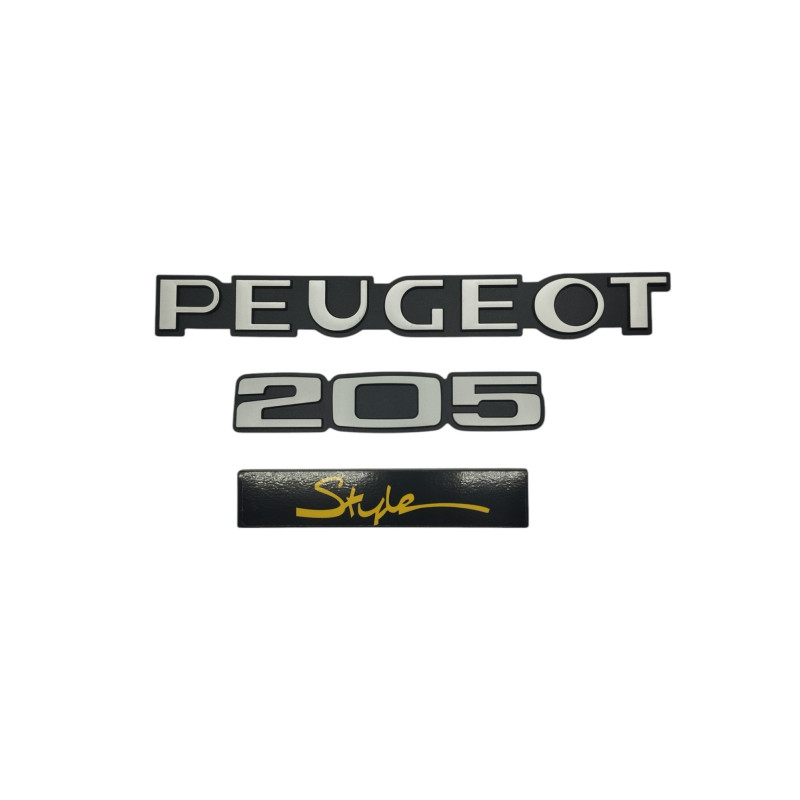 Logo Peugeot 205 Style Jaune