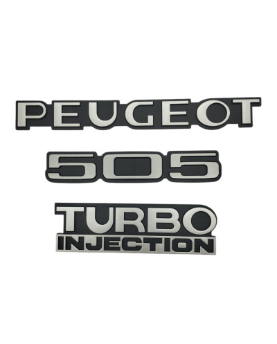 Logo de coffre Peugeot 505 Turbo Injection.