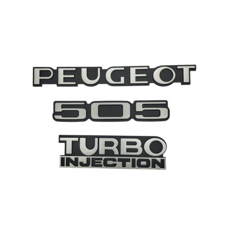 Logos de coffre Peugeot 505 Turbo Injection