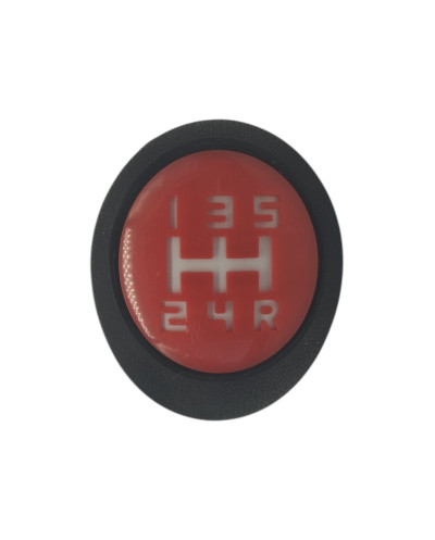 Gear knob for Peugeot 205 BE3 5 speed red grille