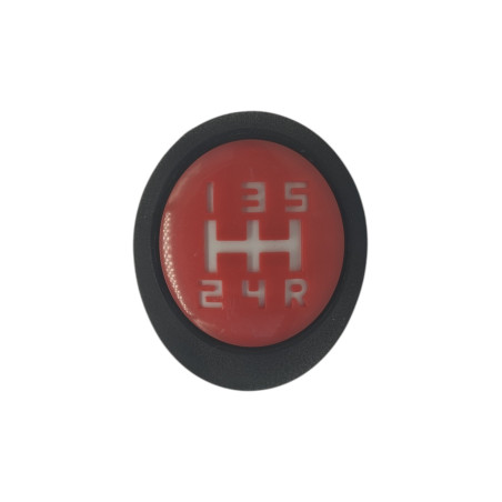 Gear knob for Peugeot 205 BE3 5 speed red grille