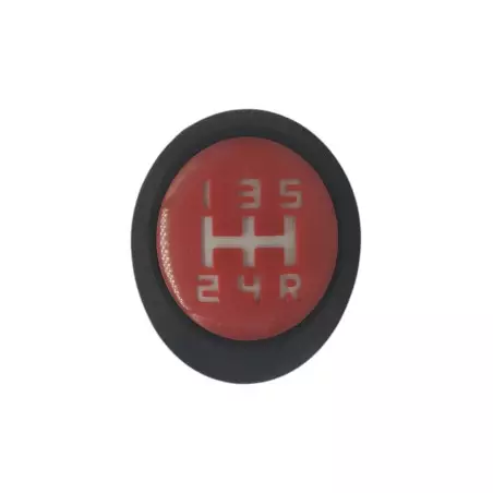 Gear knob for Peugeot 205 BE3 5 speed red grille