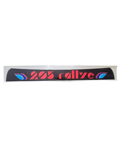 Stickers Bandeau de Pare-soleil Peugeot 205 Rallye PTS Noir.