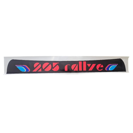 Adesivos de tira de viseira de sol para Peugeot 205 Rallye PTS Preto