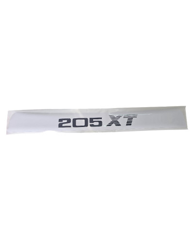 Zonneklep strip stickers voor Peugeot 205 XT zwart, witte achtergrond