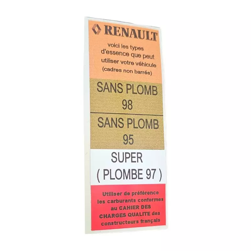 Stickers Compartiment Moteur pour Renault Clio Williams, fabrication de haute qualité par youngtimersclassic.