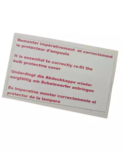 "Bulb protector" stickers voor Renault Clio williams, 16S en 16V