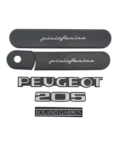 Custodes 205 Roland Garros gris + 3 logos.