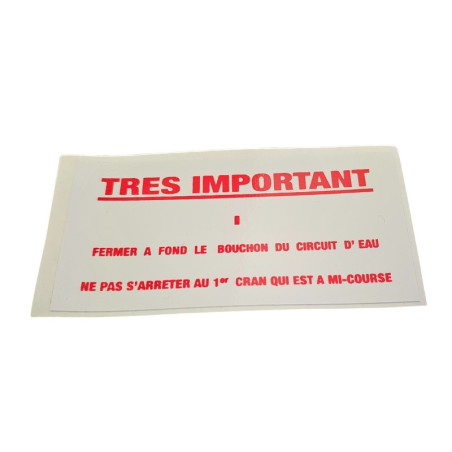 Peugeot 205/309/104/504/604 engine coolant stickers