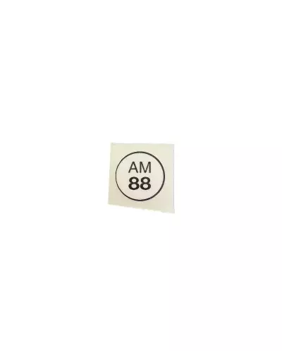 Stickers Compartiment Moteur " AM 88 " pour Peugeot 104, neuf.