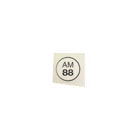 Engine Compartment Stickers " AM 88 " for Peugeot 104