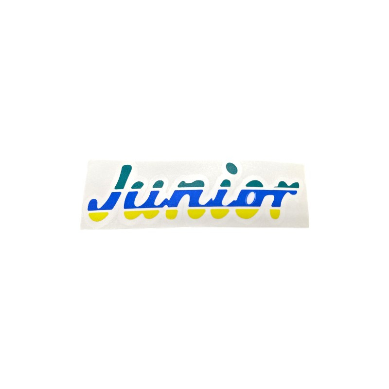 Stickers coffre Peugeot 205 Junior vert bleu jaune