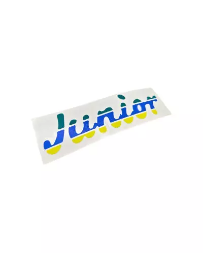 Peugeot 205 Junior trunk sticker green blue yellow