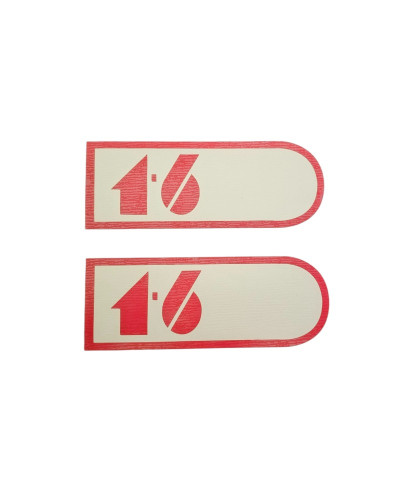 1.6 Aufkleber für Peugeot 205 Custos 2er Sets