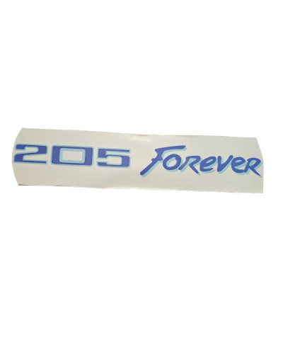 Sticker coffre Peugeot 205 Forever bleu foncé