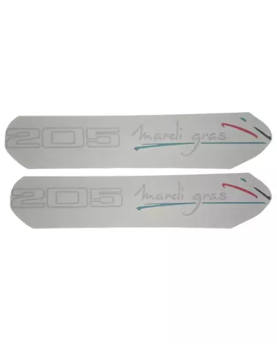 Peugeot 205 Mardi Gras Fender Stickers Sets of 2