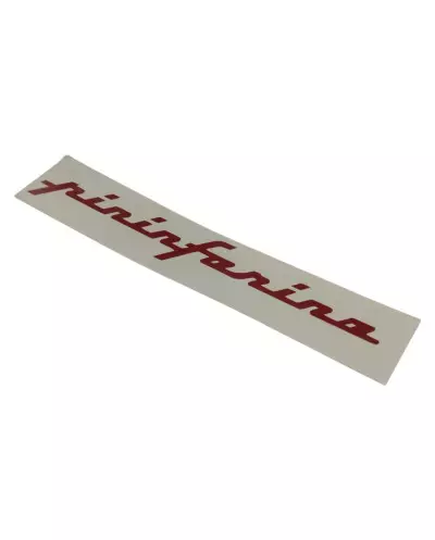 Logo del baule Pininfarina, nelle dimensioni: larghezza: 12,3 cm 

Altezza: 1,7 cm