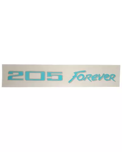 Autocolantes de porta-malas Peugeot 205 Forever Azul Turquesa