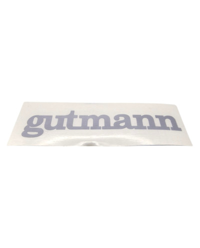 Autocollant logo de coffre "gutmann" pour Peugeot 205, neuf.

Dimensions : 

largeur : 12.3 cm

hauteur : 2.7 cm