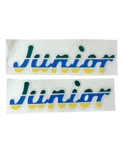 Stickers coffre Peugeot 205 Junior vert bleu jaune